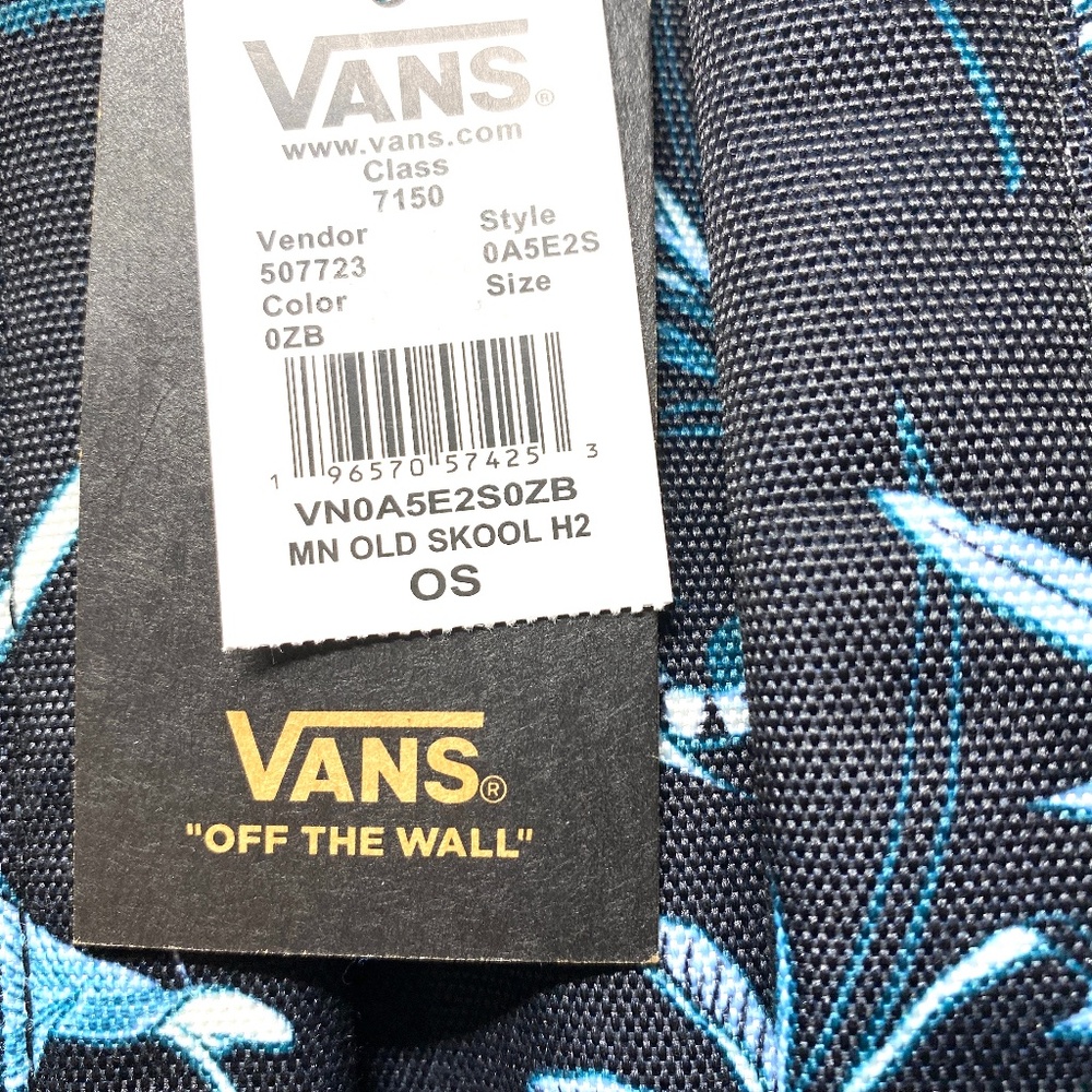 🎒SCHOOL SALE🎒Vans Old Skool H2O Backpack Black Flower Laptop Bag VN0A5E2S0ZB - Picture 10 of 10